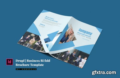 Drupl | Business Bi Fold Brochure Template