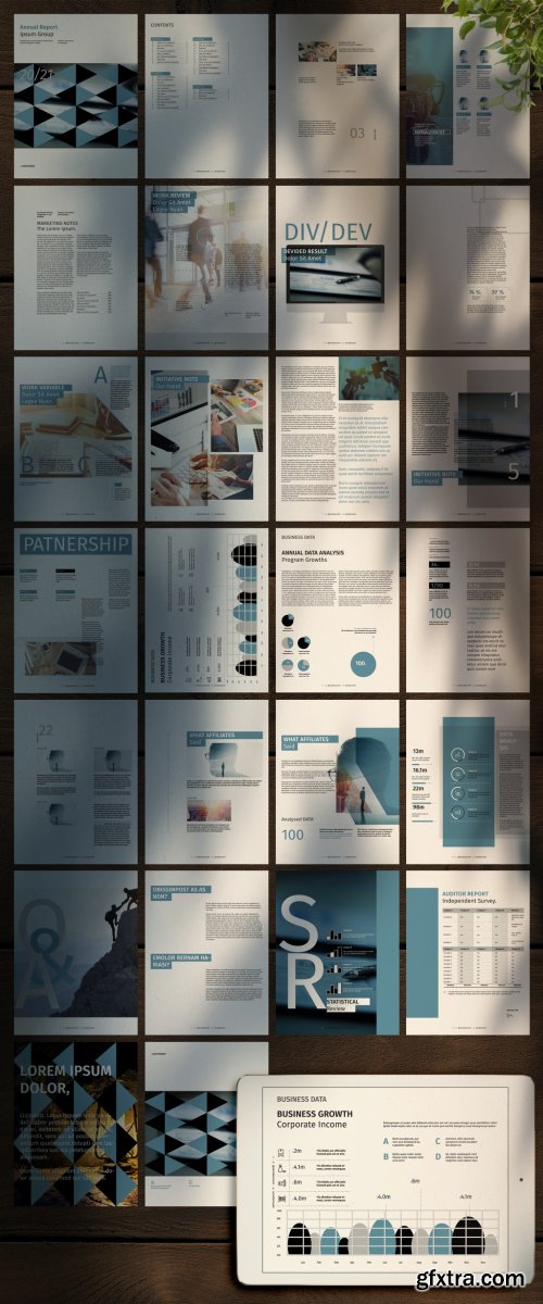 Smart Annual Report Ebook Layouts 350935788