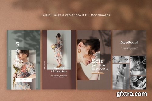 CreativeMarket - Natural Shadows Stories - Social Kit 3210766