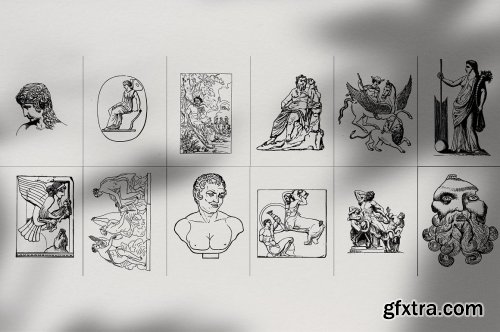 CreativeMarket - Ellenia - Greek Mythology Set 3821532