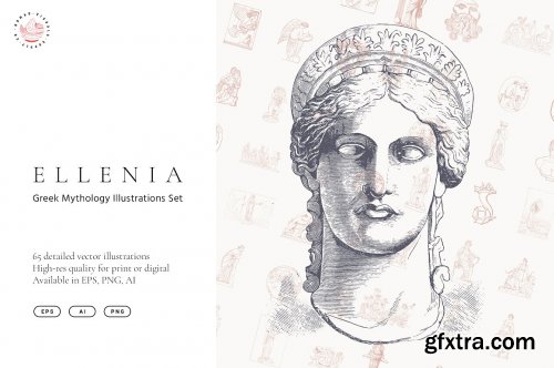 CreativeMarket - Ellenia - Greek Mythology Set 3821532