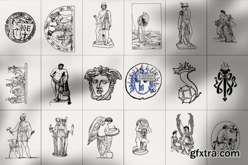 CreativeMarket - Ellenia - Greek Mythology Set 3821532