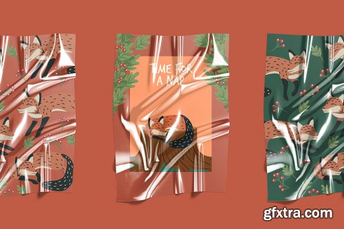 CreativeMarket - Plastic Foil Overlay Mockups 4944216