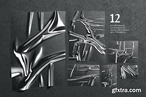 CreativeMarket - Plastic Foil Overlay Mockups 4944216