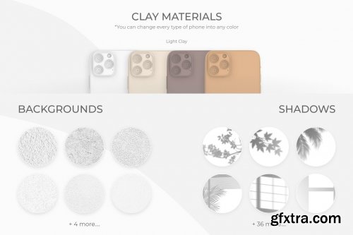 CreativeMarket - iPhone 11 Scene Creator Light Clay 4847757