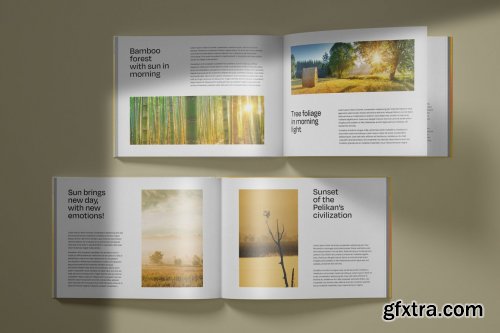 CreativeMarket - Horizontal Catalogue and Magazine Mockup Set 4979491