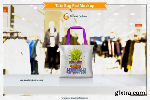 CreativeMarket - Tote Bag Mockup Template 4615232