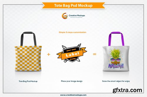 CreativeMarket - Tote Bag Mockup Template 4615232