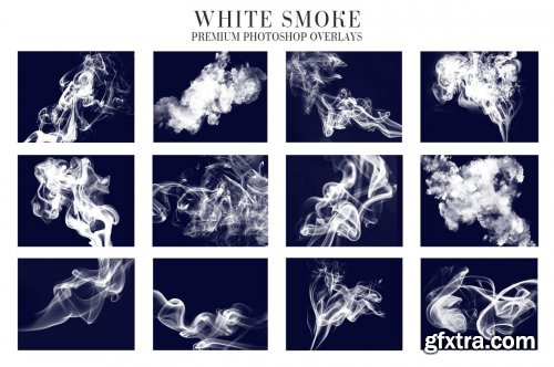 CreativeMarket - White Smoke Overlays Photoshop 4949072