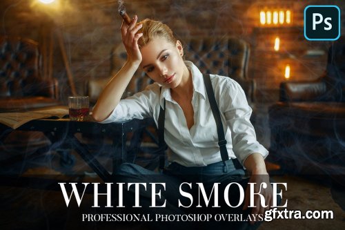 CreativeMarket - White Smoke Overlays Photoshop 4949072