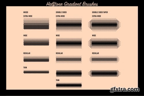 CreativeMarket - Heartfelt Halftone Vector Brushes 3445182