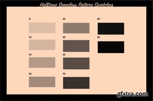 CreativeMarket - Heartfelt Halftone Vector Brushes 3445182