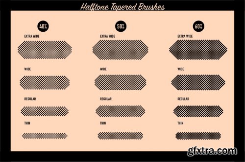 CreativeMarket - Heartfelt Halftone Vector Brushes 3445182