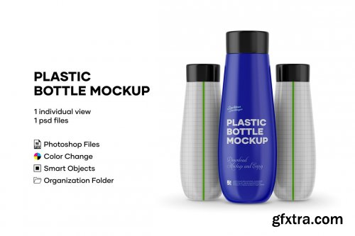 CreativeMarket - Plastic Bottle Mockup 4977916