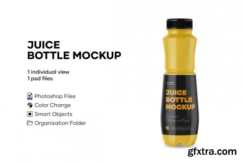 CreativeMarket - Juice Bottle Mockup 4977932