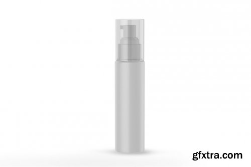 CreativeMarket - Matte Airless Pump Bottle Mockup 4963523