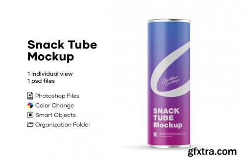 CreativeMarket - Glossy Tube Mockup 4963507