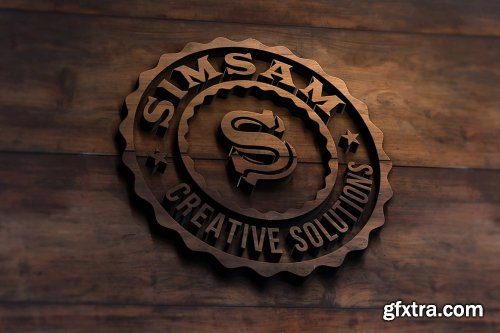 CreativeMarket - 8 Realistic Logo or Text Mock-ups 4981395