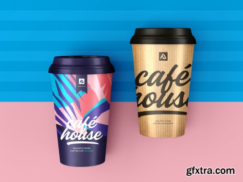 Take Away Paper Coffee Cup Mockup Set