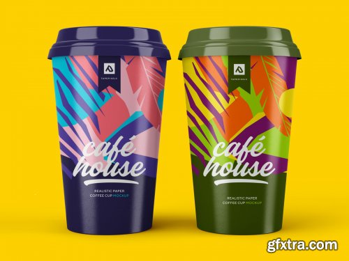 Take Away Paper Coffee Cup Mockup Set