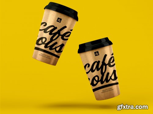 Take Away Paper Coffee Cup Mockup Set