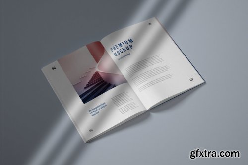 CreativeMarket - Vertical Catalogue, Magazine Mockup 4995472