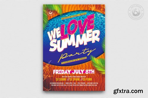 CreativeMarket - Summertime Flyer Bundle V3 4980427