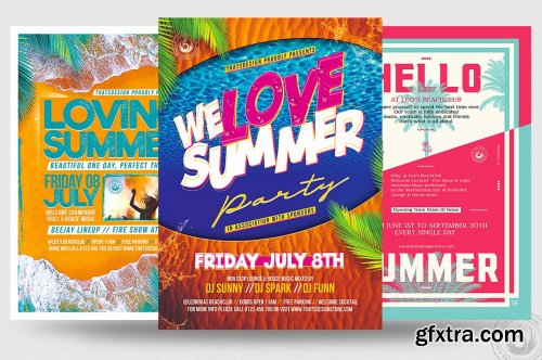 CreativeMarket - Summertime Flyer Bundle V3 4980427