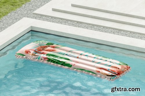 CreativeMarket - Swim Mattress Mockup 4996601