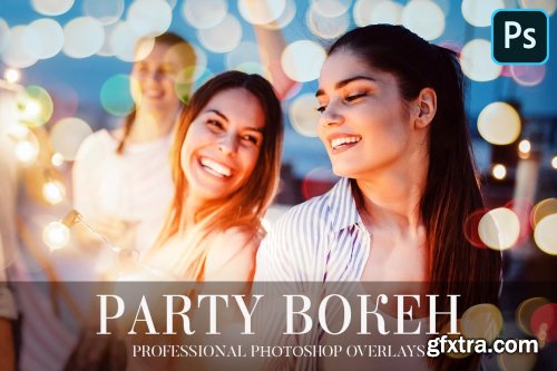 CreativeMarket - Party Bokeh Overlays Photoshop 4934875