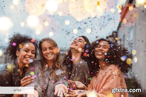 CreativeMarket - Party Bokeh Overlays Photoshop 4934875