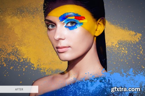 CreativeMarket - Color Powder Overlays Photoshop 4935360