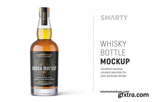 CreativeMarket - Whisky bottle mockup 4850024