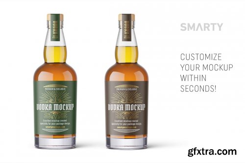 CreativeMarket - Whisky bottle mockup 4850024