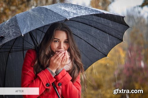 CreativeMarket - Rain Overlays Photoshop 4940346