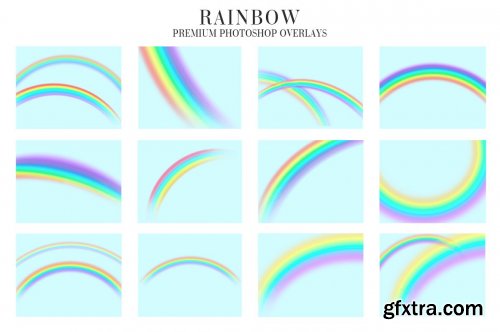 CreativeMarket - Rainbow Overlays Photoshop 4940455