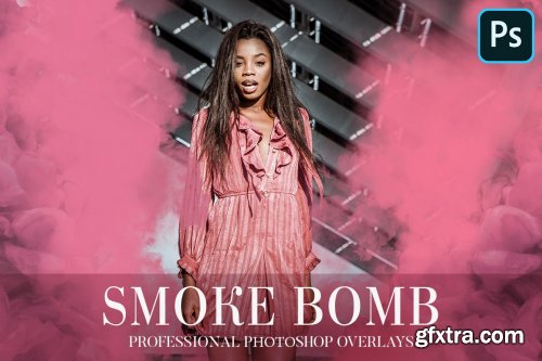 CreativeMarket - Smoke Bomb Overlays Photoshop 4940685