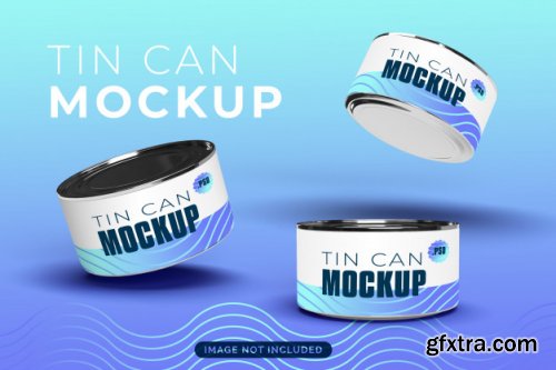 Floating tin cans mock-up