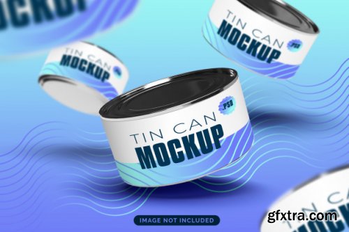 Floating tin cans mock-up