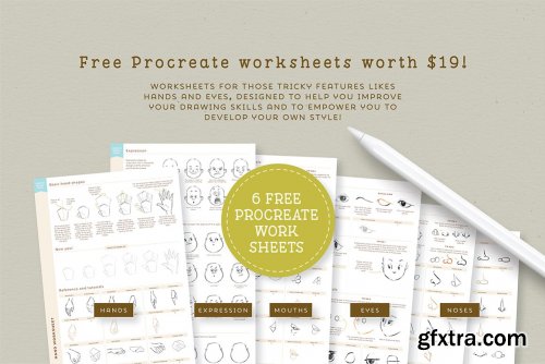 CreativeMarket - Procreate People Drawing Toolkit 4939186