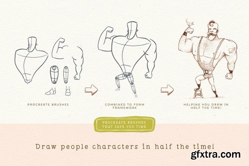 CreativeMarket - Procreate People Drawing Toolkit 4939186