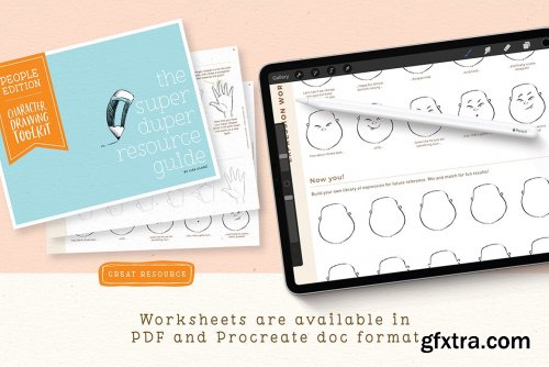 CreativeMarket - Procreate People Drawing Toolkit 4939186