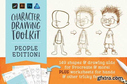 CreativeMarket - Procreate People Drawing Toolkit 4939186