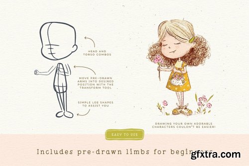 CreativeMarket - Procreate People Drawing Toolkit 4939186