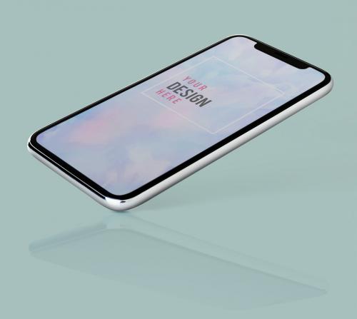 Full screen smartphone mockup design - 524158