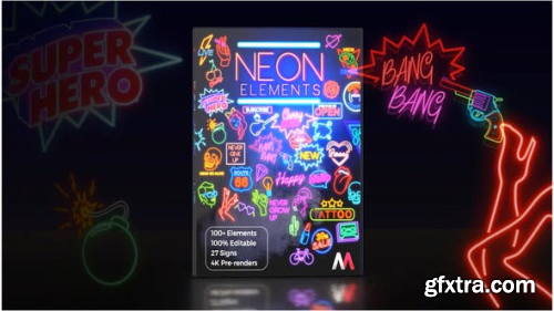 Videohive Neon Elements 26627397