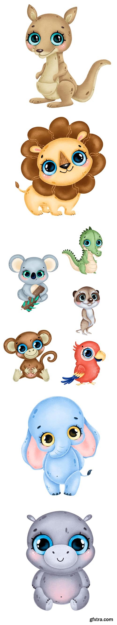 Cute cartoon Animals Illustration