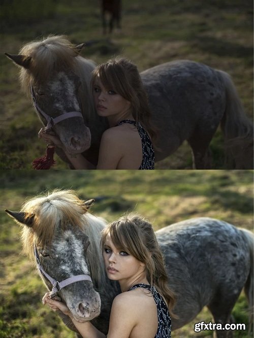 Portraitsrussian - Girl with horse: Editing Video