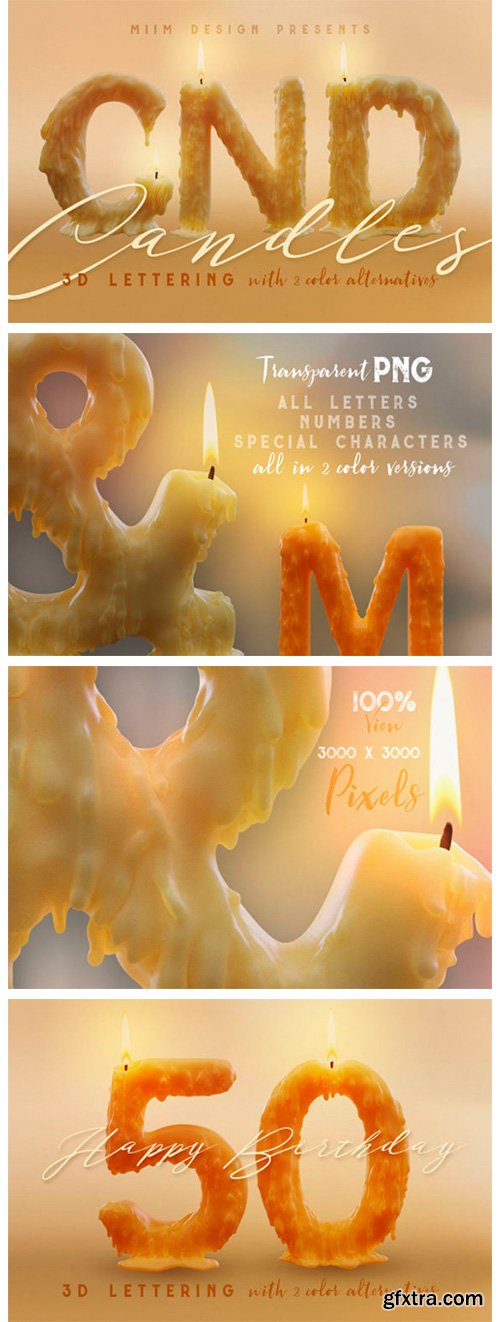 Candle Light – 3D Lettering 4241236