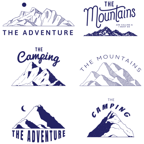 Mountain shapes for logo transparent png - 2054571